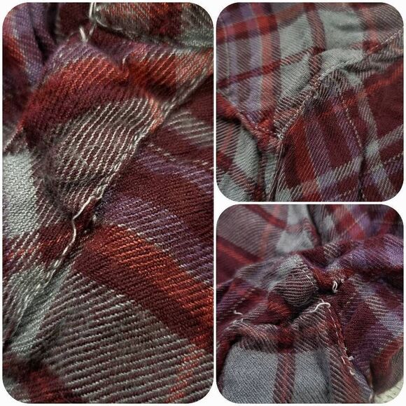 Windsor Fray Plaid Top(K018) -Size M for Women - Picture 3 of 5